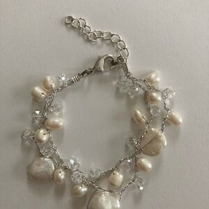 🔥3 for $20.00🔥Freshwater Pearl and Crystal Bracelet